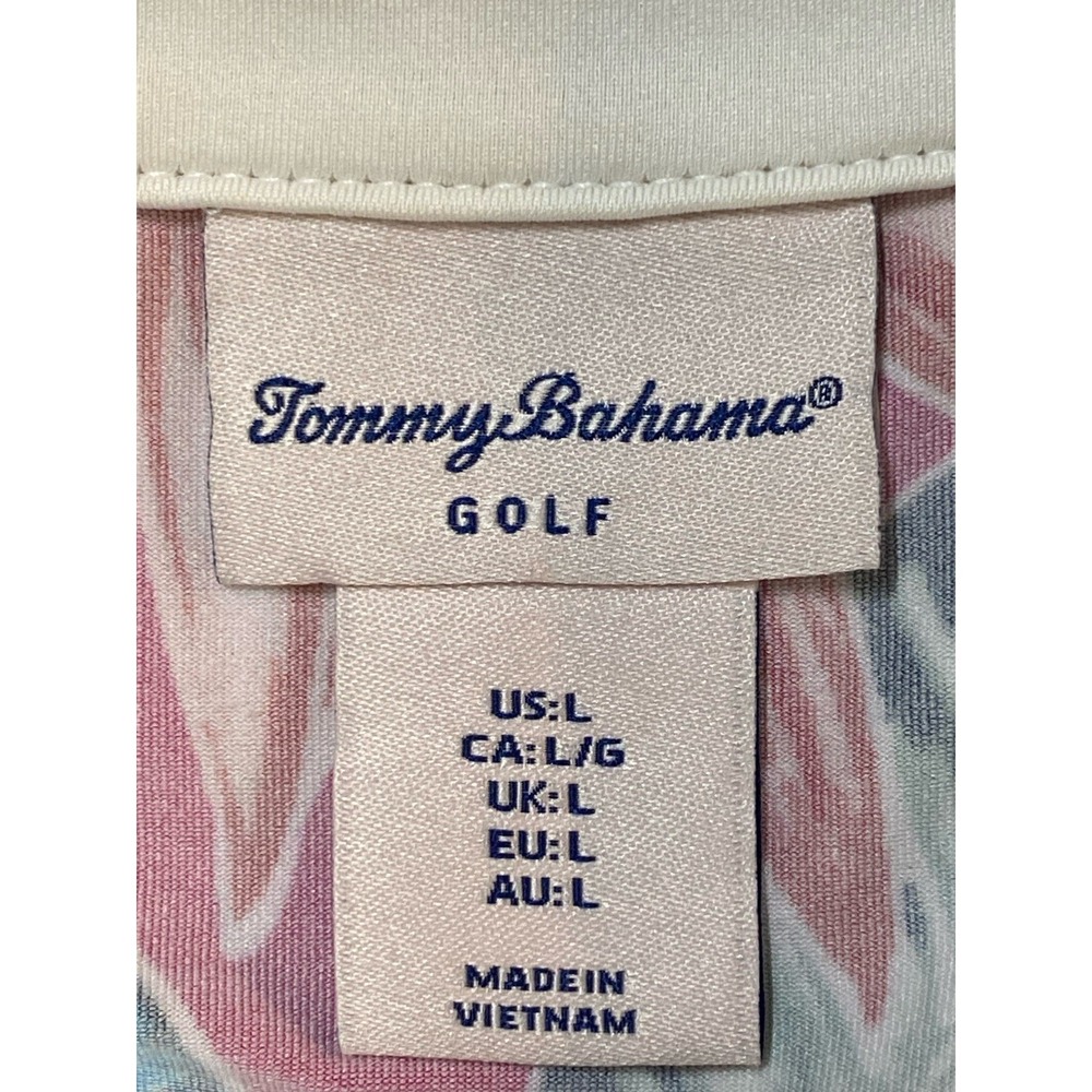 Tommy Bahama Golf Womens Shirt Size Large Tropical Summer Vacation Preppy Beach - Picture 6 of 9